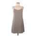 ALLSAINTS Casual Dress - Mini V Neck Sleeveless: Gray Print Dresses - Women's Size 6