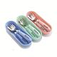 [customized] Personalized Any Name Children's Tableware Spoon And Fork Storage Box Set, Children's Tableware Set Easter Gift