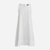 Maxine Button-back Dress In Linen