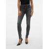 Skinny-fit-Jeans VERO MODA "VMFLASH MR SKINNY JEANS LI213 NOOS", Damen, Gr. M (38), Länge 30, blau (medium grau denim), Denim/Jeans, Obermaterial: 65% Baumwolle, 18% Polyester, 8% Viskose, 7% Elastomultiester, 2% Elasthan, unifarben, modisch, skinny...