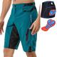 Herren Innenhose Fahrrad MTB Hosen Radlerhose Fahrradhose Fahrradshorts Fahhrad Gepolsterte Shorts / Gämse Unten Formschluss MTB Mountain Rennrad Sport Wasserdicht 3D-Pad Schnelltrocknend