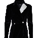 Nocturne Velvet Flowy Mini Dress - Black - XL