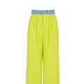 Nocturne High-Waisted Wide Leg Pants - Green - Green - M
