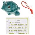 White Porcelain Ocarina Turtle Shape 6 Hole Ac Instrument Kids Flute Toy Portable of Time Child