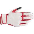 Alpinestars Dyno perforierte Motorrad Handschuhe, schwarz-weiss-rot, Größe M