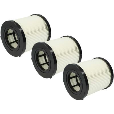 vhbw 3x Faltenfilter kompatibel mit Dewalt DCV581h, DCV584l, DCV580h, DCV582, DCV580, DCV581 Image