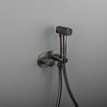 doccetta per bidet a scomparsa 2 funzioni flusso d'acqua valvola in ottone pulsante miscelatore caldo/freddo regolabile tubo in pvc oro spazzolato grigio bianco