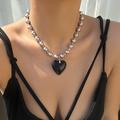 Necklace Pearl Women's Elegant Cute Classic Heart Cute Heart Shape Necklace For Work Prom Club