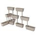 Andoer parcel 6 Pcs Taupe Balcony 39.4in Taupe Pcs 39.4 Taupe Fir Wood Balcony Deck Patio BalconyPot Patio Balcony Box Planter Flower Vidaxl With 3 Plant Planter With 3 Pcs Plant Pot