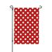 Polka Dot Garden Flag Double Sided Vintage Black White Spot Doodle Polka Dots House Flags Home Decor for Outdoor Lawn Terrace