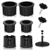 Qtmnekly 8 Pcs Umbrella Base Stand Hole Ring Plug Cover and Cap Patio Umbrella Stand Replacement Parts Stand Base Stabilizer