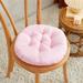 Round Soft Seat Cushion Indoor Outdoor Garden Patio Home Kitchen Office Chair Cushion Chair Seat Cushion Pad Diameter 15.7in (Pink)