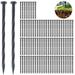 100 Pcs 8Inch Spiral Landscape Anchoring Spike Fabric Edging Stakes Plastic Edging Nails Landscape Stake for Weed Barrier Edging & Terrace Board