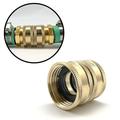 Sueyeuwdi Internal Br Br Adapter Two-Way Hose Connector 3/4 Connector Thread Garden Patio & Garden Gardening Supplies Garden Decor Gold 7*3*3cm