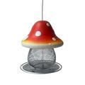 Ashosteey Red Solar Bird Feeders Outdoors Hanging Color Changing Solar Garden Lantern Hanging Bird Feeder Changing Birdfeeders Is Gift for Bird Lovers Bird Seed for Outside Feeders