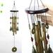Sueyeuwdi Wind Chimes For Outside Wind Chimes Traditional Solid Wood Metal Wind Chime Pendant Home Garden Decoration 24*10*3cm