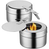 2 Pcs Utensil Holder Chafer Canned Heat Fuel Holders Chafer Wick Fuel Cans Chafing Fuel Holder