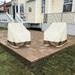 Sokhug Patio Furniture Cover Single Rocking Chair Cover Ash-proof Garden Furniture Stool Cover