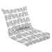 Outdoor Deep Seat Cushion Set 24 x 24 contemporary seamless pattern aesthetic hand drawn abstract shapes Deep Seat Back Cushion Fade Resistant Lounge Chair Sofa Cushion Patio Furniture Cushion