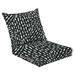 Outdoor Deep Seat Cushion Set 24 x 24 Aesthetic Contemporary seamless pattern abstract Minimal line brush Deep Seat Back Cushion Fade Resistant Lounge Chair Sofa Cushion Patio Furniture Cushion