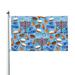 Happy Hanukkah Jewish Chanukah Holiday Garden Flags 3 x 5 Foot Yard Flags Double-Sided Banner with Metal Grommets for Room Lawn Patriotic Sports Events Parades