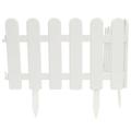 White 2 Pcs Plastic Weather-resistant Mini Flags for Garden Fence Flower Campus