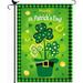 St Patricks Day Garden Flag St Patricks Day Decorations Burlap Cat Garden Flag St Patricks Day Garden Flags 12x18 double sided St Patricks Day Outdoor Decorations Spring Garden Flag Shamrock Decor