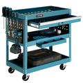 SILVEL Tool Cart 3 Tier Rolling Tool Storage Tool Box with Drawers 330 lbs Utility Tool Organizer with Wheels