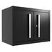 WANCQ Pro Series Fully Assembled Wall Cabinet Garage Storage Home Organizer Storage System (Black with Silver Handles)