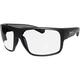 BOMBER Safety Glasses for Men Matte Black frame with Clear Safety Lens Non-Slip Gray Foam Lining Guaranteed ANSI Z87+ Compliant - MA101