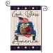 American USA Garden Flag 12x18h Patriotic Double Sided Small American Flags for Yard (American Garden Flag)