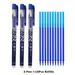 Erasable Gel Pen Refills Rod Set 0.5mm Washable Handle Magic Erasable Pen for School Pen Writing Tools Kawaii Stationery 3 pen 10 refills A 0.5mm Bullet tip