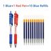12Pcs Set Gel Pens Set Pen Fine Line Back Yo school Office Accessories For Writing Japanese Korean Stationery Art Supplies Pen Set 8-12PCS