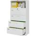 4 Drawers Lateral File Cabinet with Lockable Cabinet - White Metal Steel Filling Cabinets for Home Office - Lockable Storage Cabinet for Hanging Files Letter/Legal/F4/A4 Size-Assembly Required