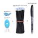 Kawaii Color Ink Erasable Pen Set Washable handle Ballpoint Pens for Office School Supplies Writing Exam Spare Stationery black 13pcs set F