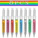 8Pcs Syringe Pens Retractable Fun Nurse Pens Novelty Multi Colors Medical Ballpoint Pens Gifts for Nurses Nursing Student black Pink