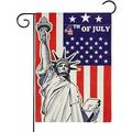 Happy 4th of July Garden Flags Double-Sided Statue of Liberty Patriotic Garden Flag 12.5 x 18 Inch American Flag Garden Flag Memorial Day Fourth of July Decor