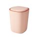 SNGMN Silent Opening and Closing Lid Trash Can Small Space Living Trash Recycling Bin Bathroom Bedroom Office Dormitory Trash Can Pink