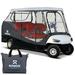 NEH 4 Person Golf Cart Enclosure 79 Long Roof 600D Portable Transparent Driving Golf Cart Cover Storage Golf Cart Accessories Compatible with EZGO TXT/RXV Yamaha Club Car DS Precedent