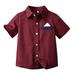 Akiihool Boys Shirts Boys Polo Shirt Classic Fit Short Sleeve Pique Polo Comfort Stretch Golf Shirt for Boys (Red 4-5 Years)