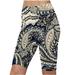 nerohusy Running Shorts for Women High Waist Workout Athletic Gym Yoga Shorts Print Leggings Stretch Fit Summer Exercise Bike Shorts Tights 2024 Clearance Sales Today Deals