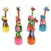 6 Pcs Kids Giraffe Toy Dancing Puzzle Toys for Colorful Childrens Wooden Puppet