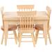 Table and Chair Model Micro Landscape Decoration Mini Chairs Models Doll House Layout Prop Wooden Furniture Adorn