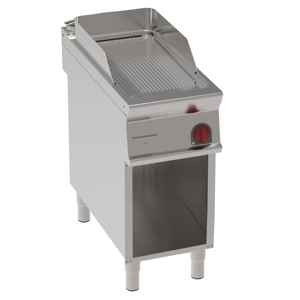 EURAST - Elektrische grillplatte fe 15 mm geriffelt auf offenem untergestell - 400x900x900 mm - 6000 W 400/3V - 36760613 Image