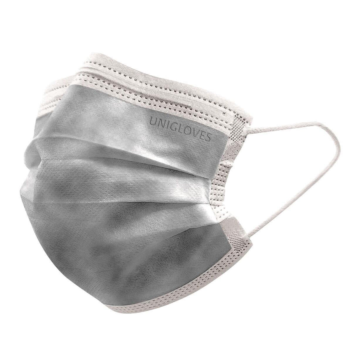 Unigloves OP- Mundschutz Profil Plus Typ II R - Gesichtsmaske 500 Stk - Typ II R - grau Image