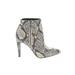 BP. Ankle Boots: Ivory Snake Print Shoes - Women's Size 8 1/2