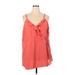 Torrid Casual Dress - Mini V-Neck Sleeveless: Orange Dresses - Women's Size 5X Plus