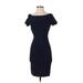 Herve Leger Cocktail Dress: Blue Dresses - Women's Size Small