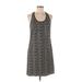 Laundry by Shelli Segal Casual Dress - Shift Scoop Neck Sleeveless: Gray Dresses - Women's Size Medium