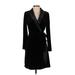 Adrianna Papell Casual Dress - Wrap: Black Dresses - New - Women's Size 0